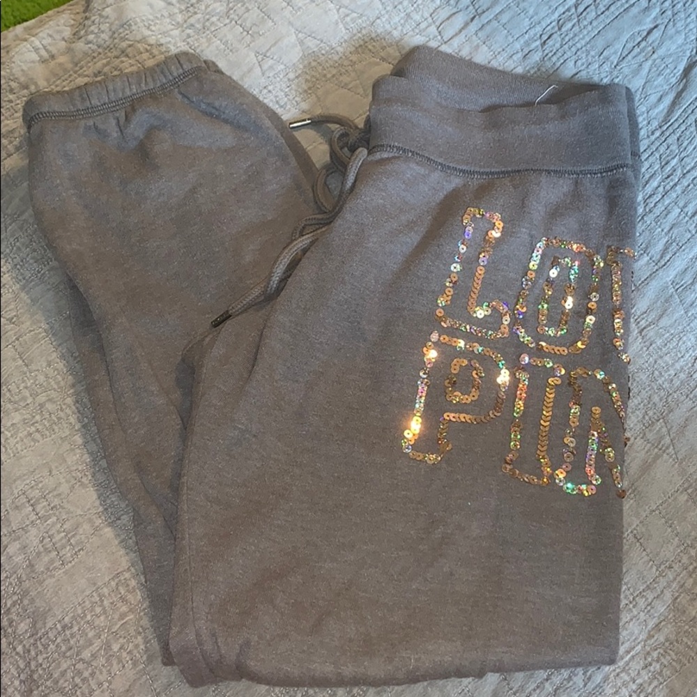 VS PINK sequin jogger